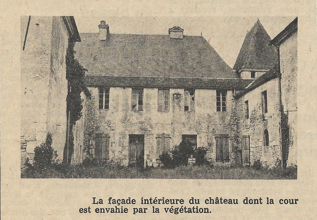 Acquisition du Château de Balzac décembre 1973